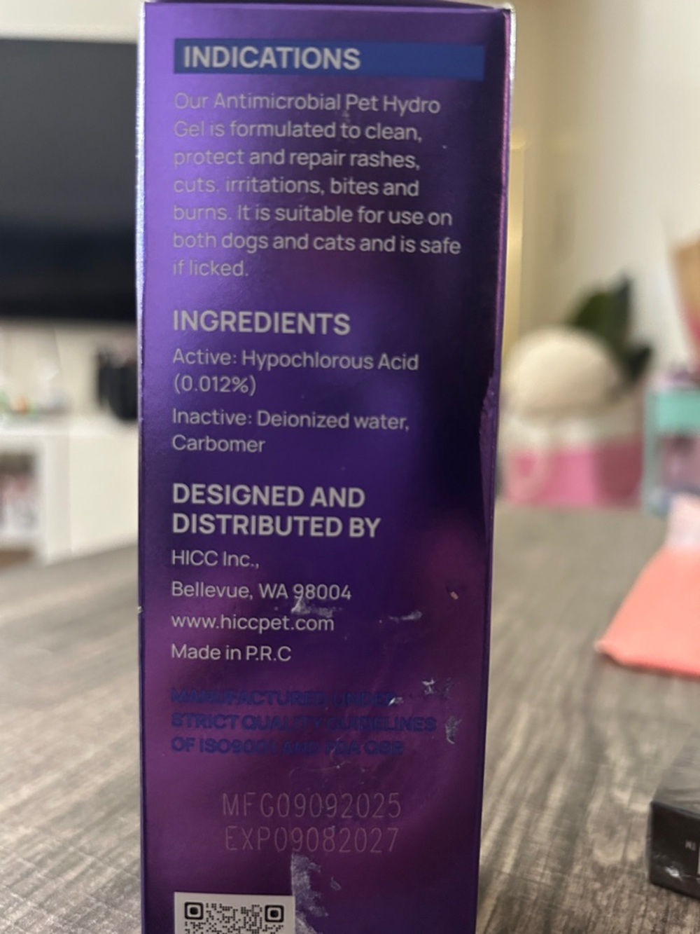 HI-C-C PET Antimicrobial Pet Hydro Gel — repairs and protects - Picture 2 of 2